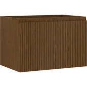 Szafki łazienkowe - Mexen Rivel szafka łazienkowa podumywalkowa 70 cm, 1 szuflada, ryflowana , orzech - 91A20-07047-1-BF86 - miniaturka - grafika 1