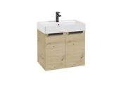 Szafki łazienkowe - Szafka łazienkowa pod umywalkę Defra Faro 59 cm dąb artisan 001-D-06068 - miniaturka - grafika 1