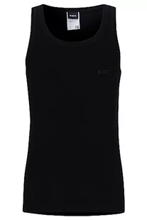 BOSS Męski tank top oryginalny podkoszulek z bawełny o delikatnej strukturze RIPP, czarny (Black1), S - Koszulki męskie - miniaturka - grafika 1