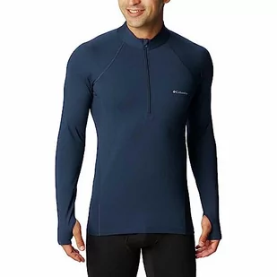Columbia Męska średnia waga stretch długi rękaw pół zamek bazowy top top Collegiate Navy, XL - Koszulki męskie - miniaturka - grafika 1