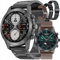 Smartwatch - Smartwatch męski z funkcją rozmów ciśnienie puls polskie menu kardio / trzy paski - JG Smart DT70 - miniaturka - grafika 1