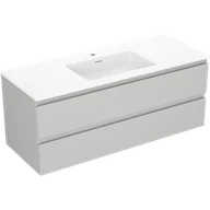 Szafki łazienkowe - Mexen Orio szafka łazienkowa 120 cm z umywalką Otis, 2 szuflady, szara mat/biała mat - 91A10-12047-2-BFF62-W18M01 - miniaturka - grafika 1