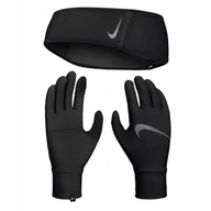 Ozdoby do włosów - NIKE Dri-Fit Lightweight Fleece damski zestaw opaska + rękawiczki rozm.S/XS - miniaturka - grafika 1
