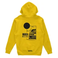 Odzież do sportów motorowych - Bluza z kapturem Mazda Miata z dachem żółta-S - miniaturka - grafika 1