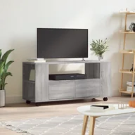 Szafki RTV - Szafka pod TV, szary dąb sonoma, 102x34,5x43 cm Lumarko! - miniaturka - grafika 1