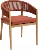 Fotele i krzesła ogrodowe - DLGTP Krzesło ogrodowe z drewna akacji TEVIO - miniaturka - grafika 1