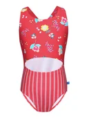 Stroje kąpielowe dla dziewczynek - Peek U Strój kąpielowy "Moana" w kolorze różowym ze wzorem - miniaturka - grafika 1