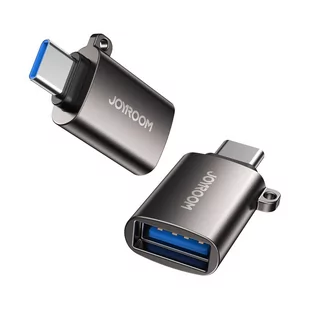 Joyroom Joyroom adapter przejściówka USB 3.2 Gen 1 (męski) - USB Typ C (żeński) czarny (S-H151 Black) S-H151 Black - Ładowarki do telefonów - miniaturka - grafika 3