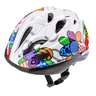 Meteor KASK ROWEROWY KS07 colourful flowers S# 48-52 24823-1487 - Kaski rowerowe - miniaturka - grafika 1