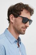 Okulary przeciwsłoneczne - Armani Exchange okulary przeciwsłoneczne męskie kolor czarny 0AX4145S - miniaturka - grafika 1