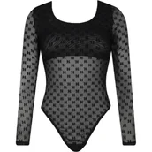 Body - Karl Lagerfeld Body Mesh Ls | Slim Fit - miniaturka - grafika 1