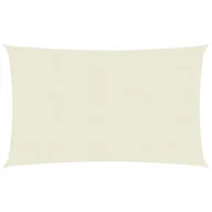 Parasole ogrodowe - vidaXL Żagiel przeciwsłoneczny, 160 g/m, kremowy, 2,5x4,5 m, HDPE vidaXL - miniaturka - grafika 1