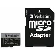 Karty pamięci - Verbatim 512GB microSDXC Pro 90MB/s - darmowy odbiór w 22 miastach i bezpłatny zwrot Paczkomatem aż do 15 dni - miniaturka - grafika 1