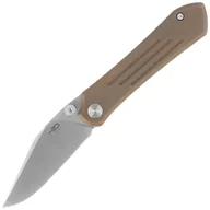 Noże - Nóż składany Bestech Icarus Bronze Stonewashed Titanium, Satin M390 by Nick Rogers (BT2302F) - miniaturka - grafika 1
