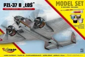 Modele do sklejania - Mirage Hobby Samolot Bombowy PZL-37B "ŁOŚ" - miniaturka - grafika 1