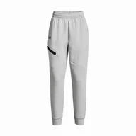 Spodnie sportowe damskie - Damskie spodnie dresowe Under Armour Unstoppable Flc Jogger Rozmiar: L / Kolor: jasnoszary - miniaturka - grafika 1