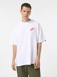 t-shirt uomo vans vn000k42 brush script ksf1 white