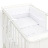 Pościel dla dzieci - MAMO-TATO 3-el pościel SOFT dla niemowląt 100x135 do łóżeczka 60x120 - Biała - miniaturka - grafika 1