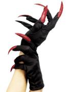 Halloween - Smiffys Rękawice Halloween długie z błyszczącymi paznokciami 25217 - miniaturka - grafika 1