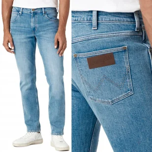 Wrangler GREENSBORO REGULAR STRAIGHT Hero PROSTE BLUE DżINS W38 L34 - Spodnie męskie - miniaturka - grafika 1