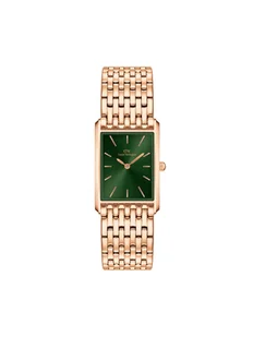Zegarek Daniel Wellington Zegarek Bound 9-Link Emerald DW00100704 Złoty - Zegarki męskie - miniaturka - grafika 1
