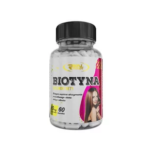 REAL PHARM Biotyna - 60caps - Witaminy i minerały dla sportowców - miniaturka - grafika 1
