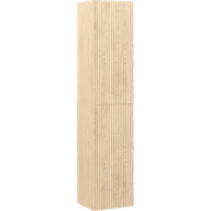Szafki łazienkowe - Mexen Rivel słupek łazienkowy 35 cm, 2 drzwi, ryflowany, dąb - 91A21-03016-2-BF81 - miniaturka - grafika 1