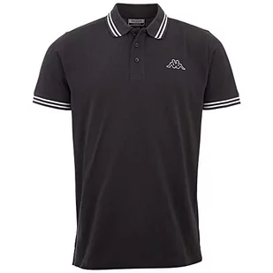 Kappa Deutschland Męska koszula polo ALEOT, asfalt, standardowa - Koszule męskie - miniaturka - grafika 1