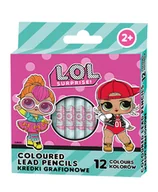 Przybory szkolne - Kredki grafionowe L.O.L - 12 kolorów - 7/85 mm - miniaturka - grafika 1