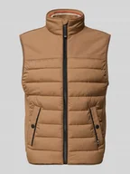 Kamizelki męskie - Kamizelka pikowana o kroju regular fit z wodoodpornego materiału - miniaturka - grafika 1