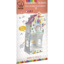 Kolorowanka składanka mini Domek ul Kocia 12 Nowa - Kolorowanki, wyklejanki - miniaturka - grafika 2