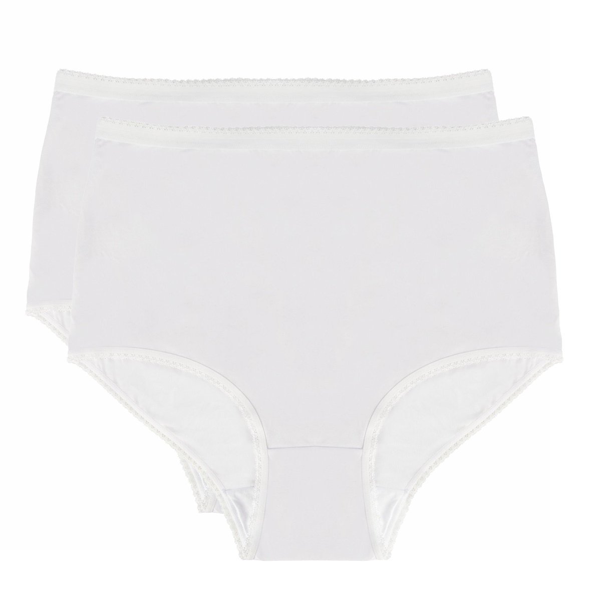 Bielizna damska wysoki stan, kolor biały 2 pack, rozmiar 2XL