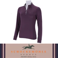 Koszulki jeździeckie - Schockemohle Koszulka techniczna SPAyla Style AW24 - deep mauve - miniaturka - grafika 1