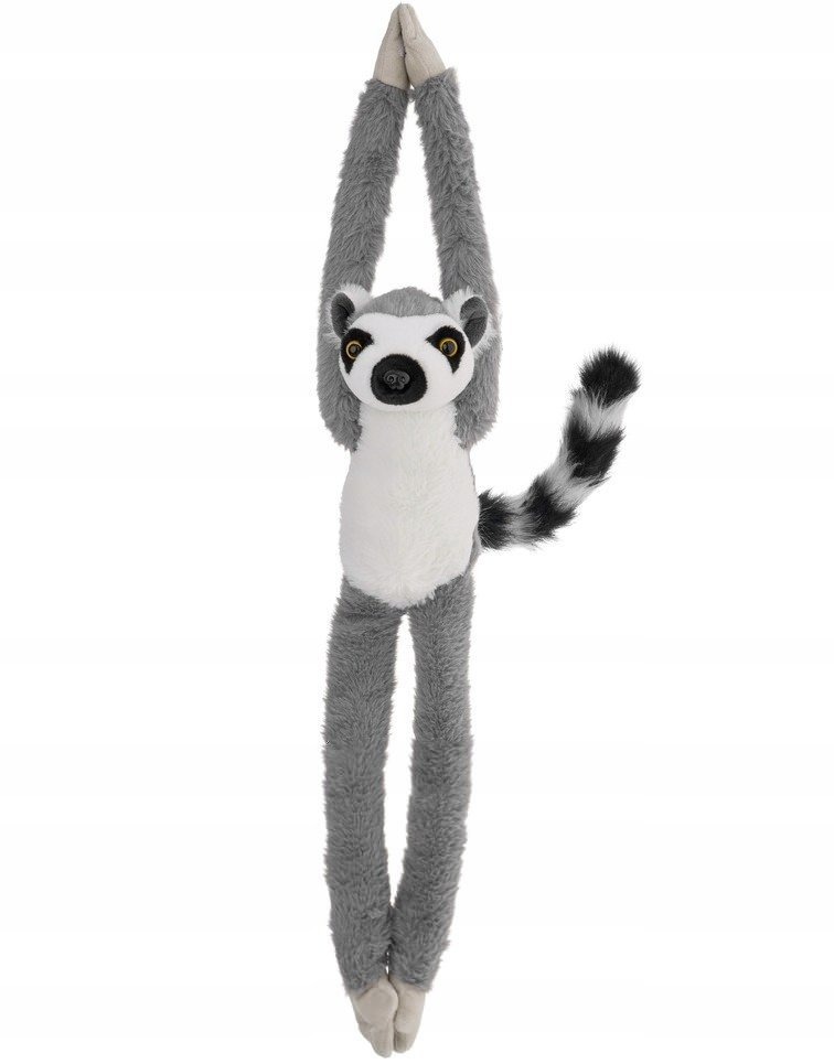 Maskotka Lemur Wiszący z rzepami - 55cm