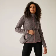 Bluzy sportowe damskie - Regatta Polar damski rozsuwany z kapturem Newhill Różowy, Rozmiar: 46 - miniaturka - grafika 1