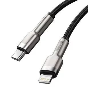 Baseus Cafule Metal Data kabel USB Typ C - Lightning 20 W Power Delivery 0,25 m czarny - Kable USB - miniaturka - grafika 4