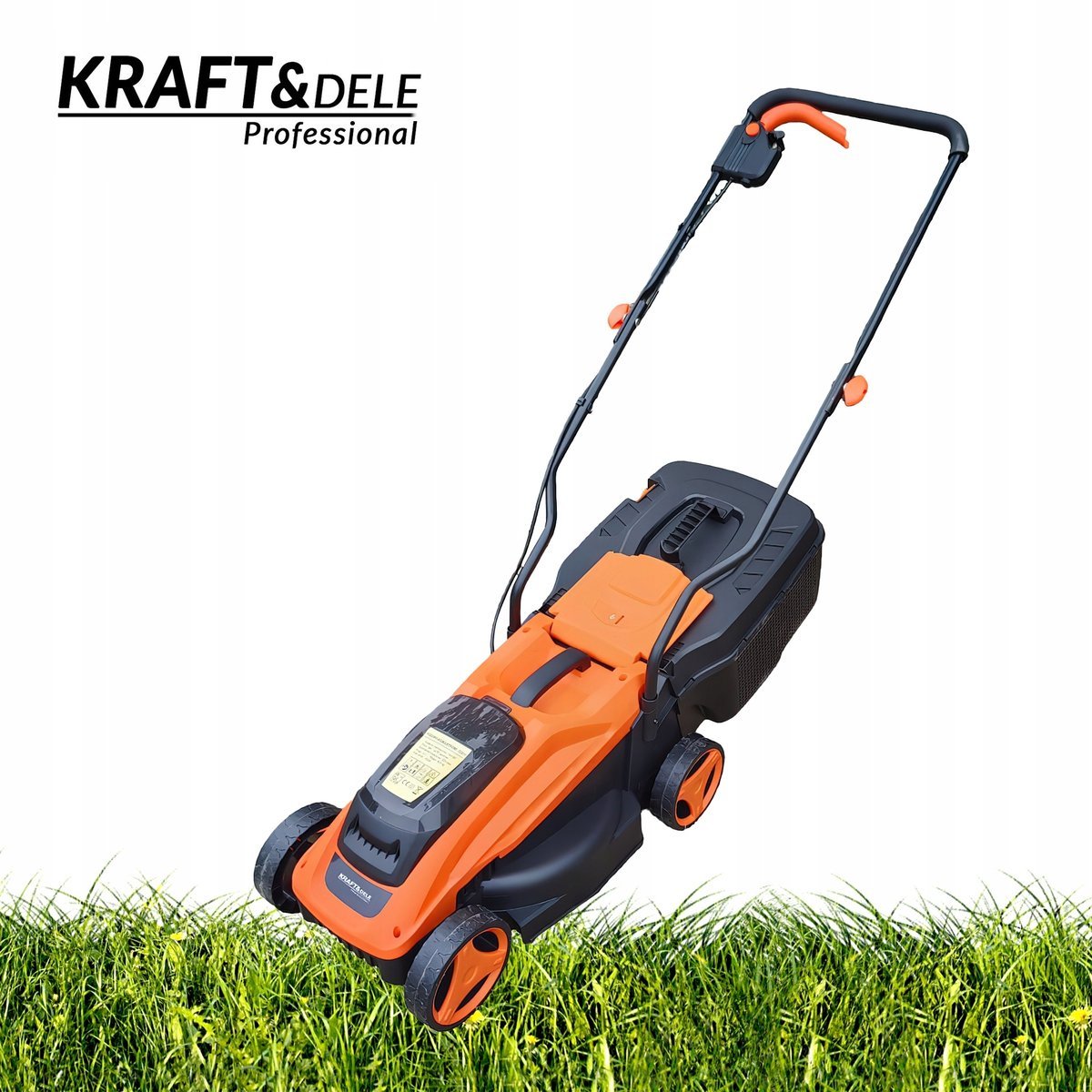 Kraft&Dele Kosiarka Akumulatorowa Elektryczna do Trawy 20V 6AH Kosz 30 L