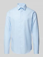 Koszule męskie - Koszula biznesowa o kroju slim fit z listwą guzikową model ‘Bari’ - miniaturka - grafika 1