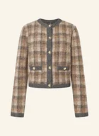 Swetry damskie - Joop! Kardigan Kea Z Dodatkiem Alpaki braun - miniaturka - grafika 1