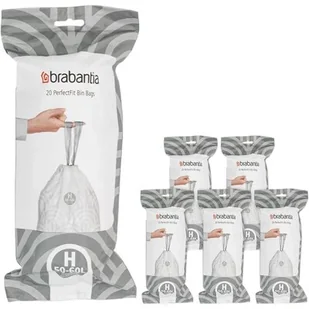 Brabantia Worki do kosza na śmieci H PERFECTFIT 50-60 l, 120 szt. - Worki na śmieci - miniaturka - grafika 1