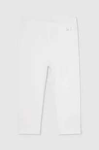 Mayoral legginsy niemowlęce kolor biały gładkie - Spodnie i spodenki dla dziewczynek - miniaturka - grafika 1