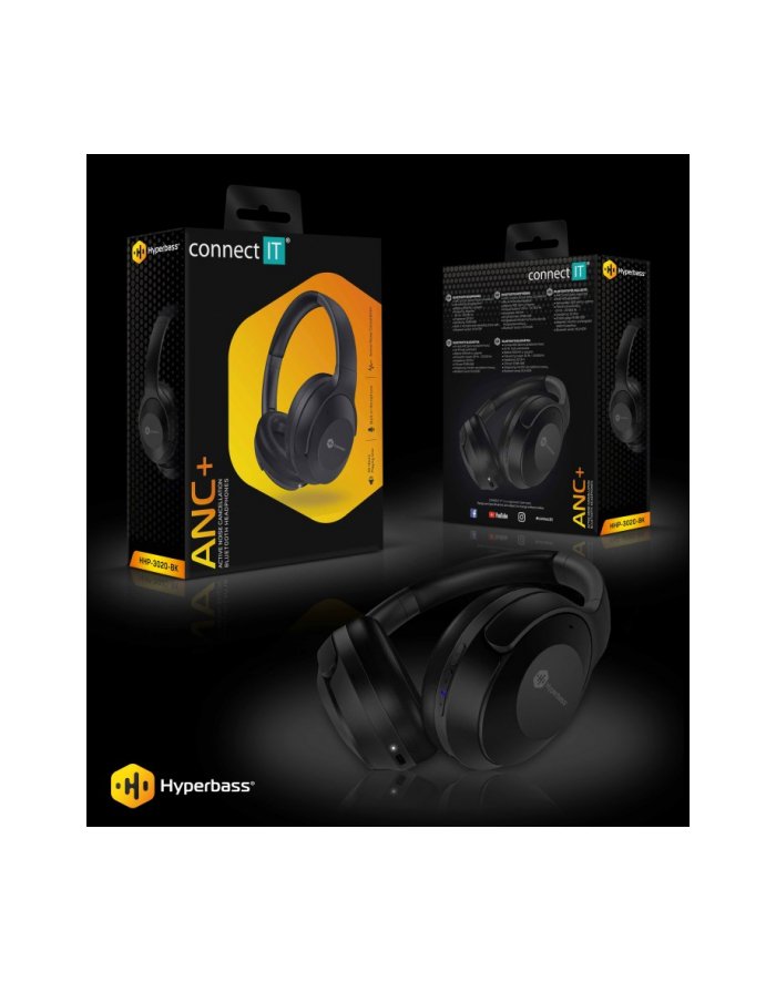 Connect It Hyperbass Anc Czarny HHP3020BK