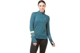 RONHILL Bluza biegowa damska AFTERHOURS 1/2 ZIP deep lagoon - Bluzy sportowe damskie - miniaturka - grafika 6