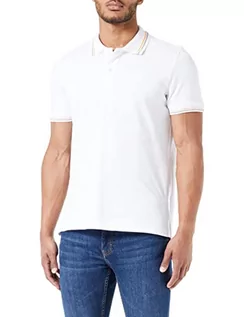 Koszulki męskie - Geox Męska koszulka polo M (DE), biały (Optical White), M, optical white, M - grafika 1