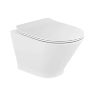 Roca A3460NBS00 GAP ROUND COMPACTO Miska WC podwieszana Rimless 48 cm Supraglaze$734 - Miski WC - miniaturka - grafika 1