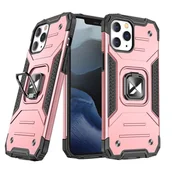 Etui i futerały do telefonów - Wozinsky Ring Armor etui iPhone 14 Pro pancerny pokrowiec uchwyt magnetyczny ring złote - miniaturka - grafika 1