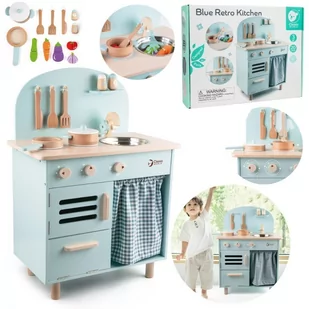 Classic World Drewniana Kuchnia Z Dźwiekiem 20 El. - Zabawki AGD - miniaturka - grafika 1