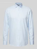 Koszule męskie - Koszula biznesowa o kroju regular fit z kołnierzykiem typu kent - miniaturka - grafika 1