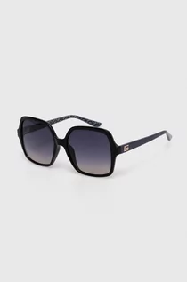 Okulary przeciwsłoneczne - Guess okulary przeciwsłoneczne damskie kolor czarny GU7921_H_5701B - grafika 1
