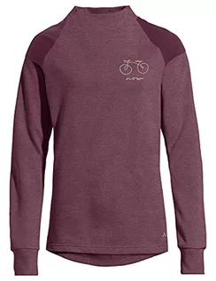 Bluzy damskie - Vaude Damska bluza Cyclist różowy czarna porzeczka 46 42506 - grafika 1
